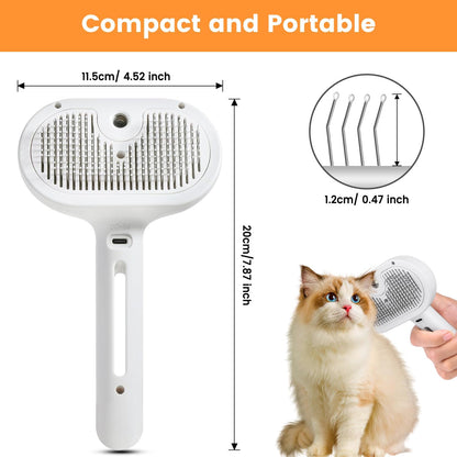 3-in-1 Steam Brush Hair Removal for your Dogs & Cats — Clean, Shiny!